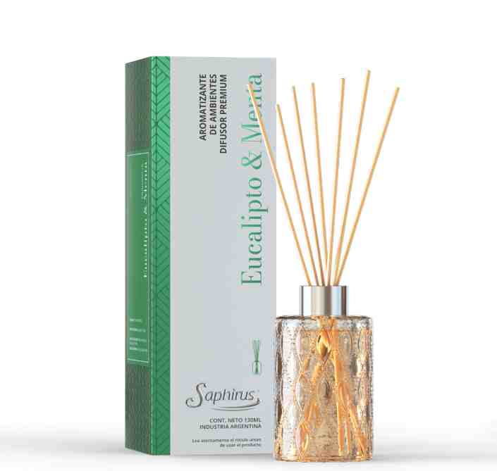 SAPHIRUS PREMIUM DIFUSOR EUKALIPTO & MENTA 130ML